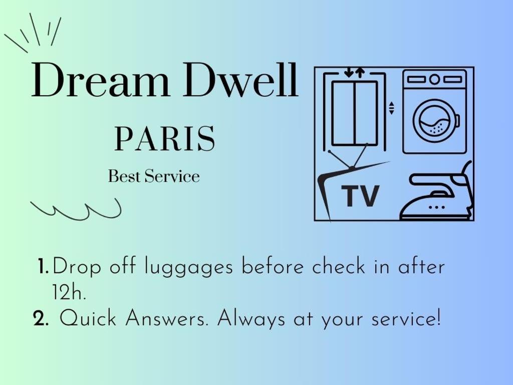 Dream Dwell Paris -Studio With Balcony 800M To Trocadero And Tour Eiffel 外观 照片